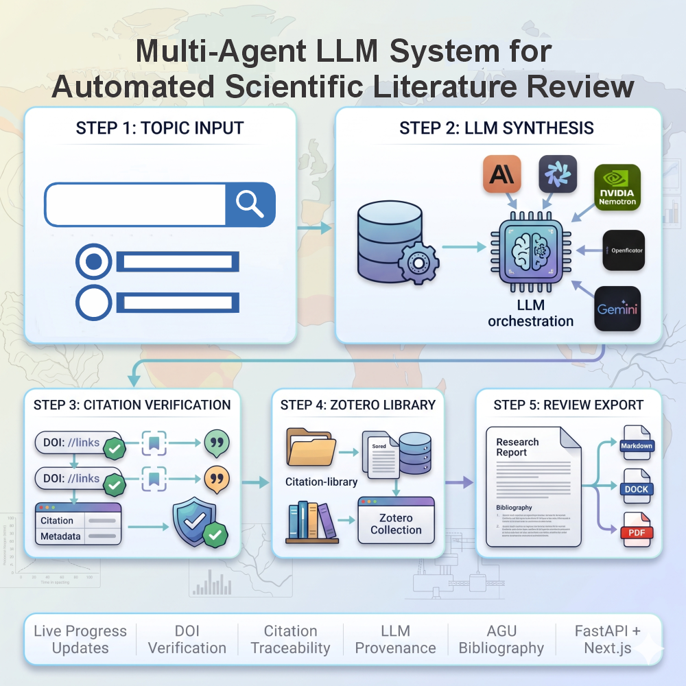 Multi-Agent LLM System for Automated Scientific Literature Review